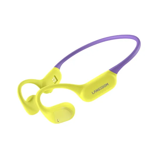 AirWave Pro violet jaune | Casque open-ear – MP3 Intégré – BE19 – Langsdom