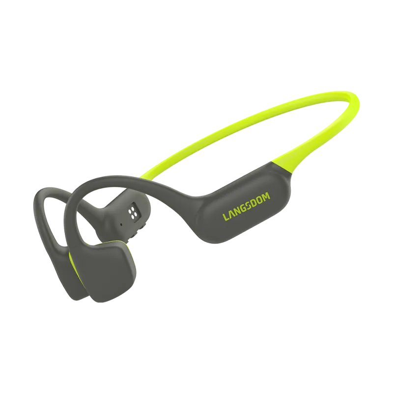 AirSwin Neo vert | Casque Natation Conduction Osseuse Étanche IP68 – MP3 Intégré – Langsdom