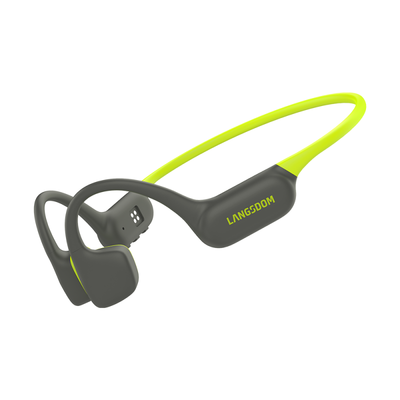 AirSwin Neo vert | Casque Natation Conduction Osseuse Étanche IP68 – MP3 Intégré – Langsdom