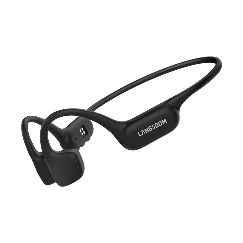 AirSwin Neo noir | Casque Natation Conduction Osseuse Étanche IP68  – MP3 Intégré – Langsdom