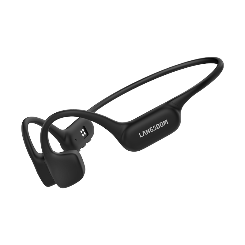 AirSwin Neo noir | Casque Natation Conduction Osseuse Étanche IP68  – MP3 Intégré – Langsdom