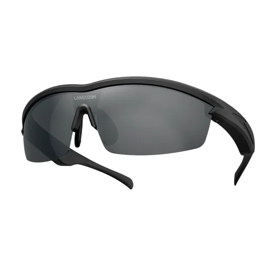AirNova noir | Lunettes sport audio open ear – MP3 Intégré – Langsdom