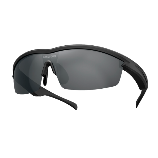 AirNova noir | Lunettes sport audio open ear – MP3 Intégré – Langsdom