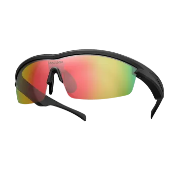 AirNova rouge – Lunettes Audio Sport Open-Ear Bluetooth – Langsdom