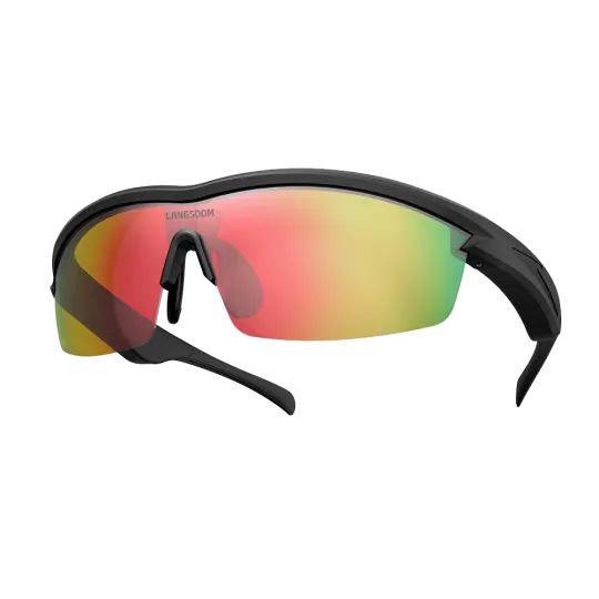 AirNova rouge | Lunettes sport audio open ear – MP3 Intégré – Langsdom