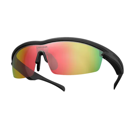 AirNova rouge – Lunettes Audio Sport Open-Ear Bluetooth – Langsdom