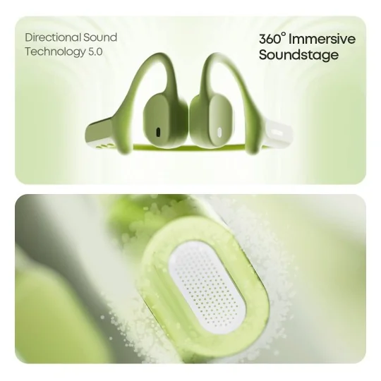 AirWave Max | Casque Open-ear (Oreilles libres)  MP3 Intégré – BE18 – Langsdom