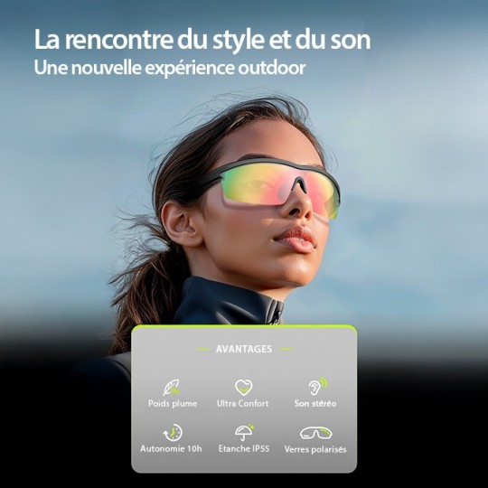 AirNova | Lunettes sport audio Open-ear – BH01 – Langsdom
