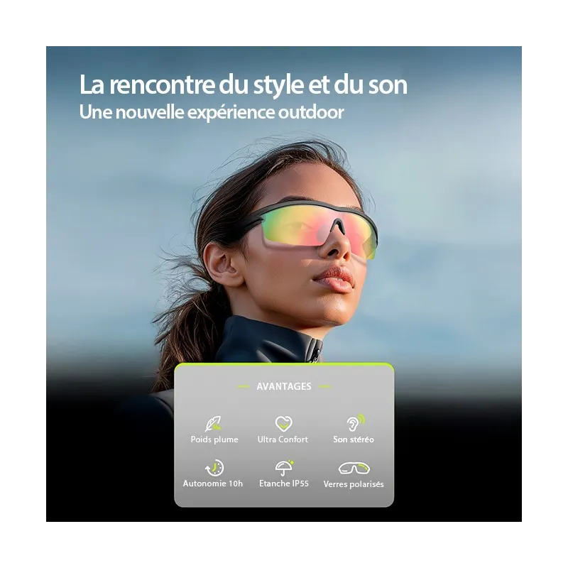 AirNova – Lunettes Audio Sport Open-Ear Bluetooth | LANGSDOM